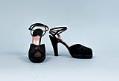 Image of Black beaded platform heels, 1940s