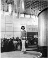 Image of Fashion show model on runway, Century 21 Exposition, Seattle, 1962