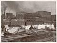 Image of Encampment of Indigenous people on Ballast Island at the Seattle waterfront, circa 1900