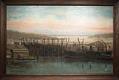 Image of Oil painting of the Duthie Shipyards by Amos Grant, 1919