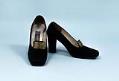 Image of Pair of black Givenchy pumps, ca. 1968
