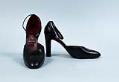 Image of Italian black heeled shoes, ca. 1970
