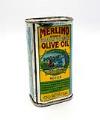 Image of Olive oil can, from Merlino Olive Oil Company, 1985-1995