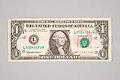 Image of Dollar bill from the World Trade Organization (WTO) protest in Seattle, 1999
