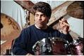 Image of Drummer Alfonso Adinolfi playing electronic drum set, Kent, March 31, 1997