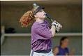 Image of Sara Pickering at batting practice, Seattle, May 13, 1997
