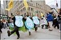 Image of People in turtle costumes dancing at WTO protest, Seattle, November 29, 1999