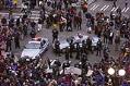 Image of Police and protesters, Seattle, November 29, 1999
