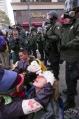 Image of WTO protesters after tear-gassing, Seattle, November 30, 1999