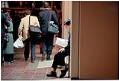 Image of Delegates leaving WTO Conference, Seattle, December 3, 1999
