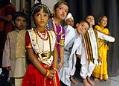 Image of Children waiting to dance at India Day celebration, Shoreline, August 11, 2002