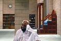 Image of Tawfik Rajab after prayers at Idriss Mosque, Seattle, September 2002