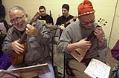 Image of Ukulele players at Dusty Strings, Seattle, January 5, 2003