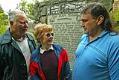Image of William and Virginia Whiteley with Rob Purser at Old Man House Park, Suquamish, June 11, 2004
