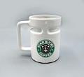 Image of Starbucks car mug with lid, ca. 1990