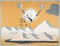 Image of Weather cartoon painting done by Bob Hale, ca. 1960s