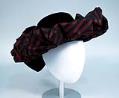 Image of Hat with striped ribbon, made by Wayne Wichern, ca. 1988-1992