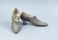 Image of Pair of silver wedding shoes, ca. 1922