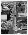 Image of Monorail construction along Fifth Avenue, Seattle, 1961