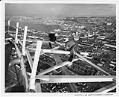 Image of Jack Edwards and Amby Wirkus working on a bracket for the Space Needle observation deck, 1961