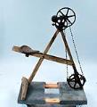 Image of Homemade blacksmith grindstone made and used by August Wenzel, ca. 1890s