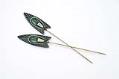 Image of Pair of Art Deco-style hatpins, ca. 1910s