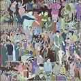 Image of Gouache painting depicting the protest movements in the 1960s by Lorene Spencer