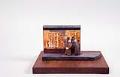 Image of Sculpted ceramic scene depicting Paul Horiuchi's wall in Chinatown by Lorene Spencer, 1970