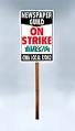 Image of Picket sign from Seattle newspaper strike, 2000