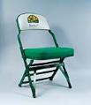 Image of Courtside folding chair for Seattle Sonics games at the Key Arena in Seattle, ca. 1994