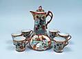 Image of Japanese-themed souvenir tea set from the Alaska-Yukon-Pacific Exposition (AYPE) in Seattle, WA, 1909