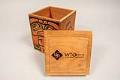 Image of Bentwood style cedar box given as a gift to Seattle World Trade Organization (WTO) conference attendees, 1999