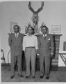 Image of Three members of the YMCA Men's Club, Seattle, circa 1952