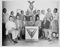Image of Group of 17 YMCA Men's Club members, Seattle, circa 1952