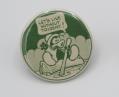 Image of Button pin, protesting the Trident nuclear submarines, ca. 1970-1980