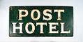 Image of Post Hotel sign, ca. 1930s