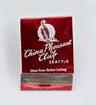 Image of Matchbook from the China Pheasant Club in Seattle, ca. 1950