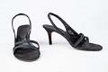 Image of Black high heel sandals, 1996