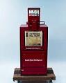 Image of Seattle Post-Intelligencer newspaper rack dispenser, ca. 1990s