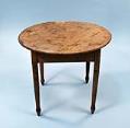 Image of Round maple and fir table made by Henry Van Asselt, 1858