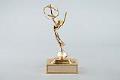Image of Emmy award presented to Kathy Tolan for her puppeteer work on the Seattle children's television show, Boomerang, 1978