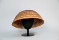 Image of Woven cedar bark Chief Si'ahl (Chief Seattle) style hat made by DeAnn Jacobson, 2019