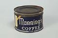Image of Manning's Coffee tin, 1 lb. ca. 1938