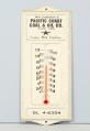 Image of Thermometer advertising Pacific Coast Coal & Oil Co., ca. 1930s
