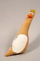 Image of Geoduck plush toy made and signed by Ron Konzak, 1973