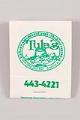 Image of Matchbook from Tula's Jazz Club and Restaurant, ca. 1990