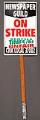 Image of Picket sign from Newspaper Guild strike, 2000
