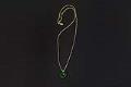Image of Green agate, gold, and topaz bi-disc necklace from Boma Jewelry, 2021