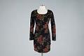 Image of Floral dress with dark background, 1990