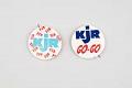 Image of Two KJR radio station pins, ca. 1970